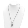 Lex & Lu Stainless Steel Polished 3D Elephant 24'' Necklace - 4 - Lex & Lu