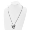 Lex & Lu Stainless Steel Antiqued and Polished Eagle 24'' Necklace LAL5902 - 2 - Lex & Lu