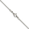 Lex & Lu Stainless Steel Polished 1.8mm 20'' Herringbone Chain Necklace - 3 - Lex & Lu