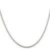 Lex & Lu Stainless Steel Polished 2.3mm 24'' Herringbone Chain Necklace - 2 - Lex & Lu