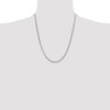 Lex & Lu Stainless Steel Polished 3.90mm 22'' Herringbone Chain Necklace - 4 - Lex & Lu