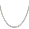 Lex & Lu Stainless Steel Polished 3.90mm 24'' Herringbone Chain Necklace - 2 - Lex & Lu