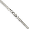 Lex & Lu Stainless Steel Polished 3.4mm 22'' Herringbone 24'' Chain Necklace - 3 - Lex & Lu