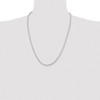 Lex & Lu Stainless Steel Polished 3.4mm 24'' Herringbone 24'' Chain Necklace - 4 - Lex & Lu