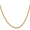 Lex & Lu Stainless Steel Pol. 2.2mm Yellow IP-plated Cyclone 22'' Chain Necklace - 2 - Lex & Lu