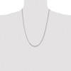 Lex & Lu Stainless Steel Polished 2.5mm 24'' Franco Chain Necklace - 4 - Lex & Lu