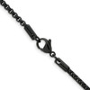 Lex & Lu Stainless Steel Pol. Blue/Gray IP-plated 2.5mm 20'' Box Chain Necklace - 3 - Lex & Lu