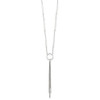 Lex & Lu Stainless Steel Polished with Tassel 23.5'' Necklace - 2 - Lex & Lu