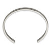 Lex & Lu Titanium Brushed with Polished Edge 6.5mm Cuff Bangle - 2 - Lex & Lu