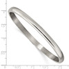 Lex & Lu Titanium Polished 5mm Hinged Bangle - 3 - Lex & Lu