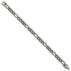 Lex & Lu Titanium Polished 7mm 8.5'' Figaro Chain Necklace - 2 - Lex & Lu