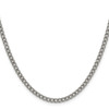 Lex & Lu Titanium Polished 3.5mm 20'' Curb Chain Necklace - 2 - Lex & Lu