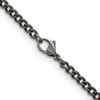 Lex & Lu Titanium Polished 3.5mm 20'' Curb Chain Necklace - 3 - Lex & Lu