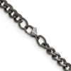 Lex & Lu Titanium Polished 5.5mm 20'' Curb Chain Necklace - 3 - Lex & Lu