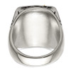 Lex & Lu Stainless Steel w/14k Yellow Gold Accent Antiqued & Polished Eagle Ring- 5 - Lex & Lu