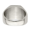 Lex & Lu Stainless Steel Polished Signet Ring- 5 - Lex & Lu