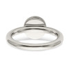 Lex & Lu Stainless Steel Polished Circle Ring- 5 - Lex & Lu