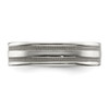 Lex & Lu Stainless Steel Polished 6mm Band Ring- 3 - Lex & Lu