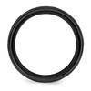 Lex & Lu Black Zirconium Polished 8mm Band Ring- 2 - Lex & Lu