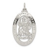 Lex & Lu Sterling Silver Saint Christopher Medal LAL24938 - Lex & Lu