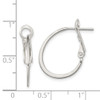 Lex & Lu Sterling Silver Hoop Clip Back Earrings LAL24959 - 4 - Lex & Lu