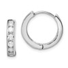 Lex & Lu Sterling Silver CZ Hoop Earrings LAL25086 - Lex & Lu