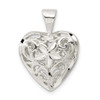 Lex & Lu Sterling Silver Filigree Heart Charm LAL25125 - 3 - Lex & Lu