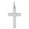 Lex & Lu Sterling Silver Laser Designed Cross Pendant LAL25275 - 3 - Lex & Lu