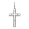 Lex & Lu Sterling Silver Laser Designed Cross Charm LAL25277 - Lex & Lu