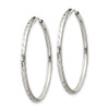 Lex & Lu Sterling Silver D/C Hoop Earrings LAL25347 - 2 - Lex & Lu
