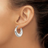 Lex & Lu Sterling Silver Hoop Earrings LAL25348 - 3 - Lex & Lu