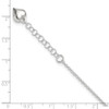 Lex & Lu Sterling Silver Polished Heart Anklet 9'' LAL25367 - 4 - Lex & Lu