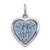 Lex & Lu Sterling Silver Miraculous Heart Medal - Lex & Lu