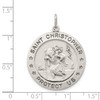 Lex & Lu Sterling Silver St. Christopher Medal LAL25509 - 3 - Lex & Lu