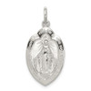 Lex & Lu Sterling Silver Miraculous Medal LAL25521 - Lex & Lu