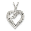 Lex & Lu Sterling Silver CZ Heart Pendant LAL25592 - 4 - Lex & Lu