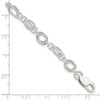 Lex & Lu Sterling Silver Polished and Textured Fancy Bracelet 7.5'' LAL25996 - 5 - Lex & Lu
