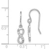 Lex & Lu Sterling Silver w/CZ Infinity Symbol Shepard Hook Earrings LAL35655 - 4 - Lex & Lu