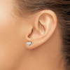 Lex & Lu Sterling Silver Polished Heart Post Earrings LAL35937 - 3 - Lex & Lu
