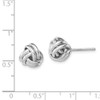 Lex & Lu Sterling Silver Double Knot Post Earrings LAL36000 - 4 - Lex & Lu