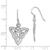 Lex & Lu Sterling Silver Celtic Knot Dangle Shepherd Hook Earrings LAL36065 - 4 - Lex & Lu