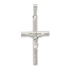 Lex & Lu Sterling Silver Polished Hollow Crucifix Cross Pendant LAL36103 - Lex & Lu