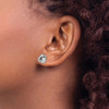Lex & Lu Sterling Silver Polished Twisted Post Earrings LAL36171 - 3 - Lex & Lu