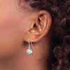 Lex & Lu Sterling Silver Polished Laser-cut Shepherd Hook Earrings LAL36192 - 3 - Lex & Lu
