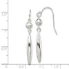 Lex & Lu Sterling Silver Polished Dangle Shepherd Hook Earrings LAL36213 - 4 - Lex & Lu