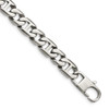 Lex & Lu Chisel Stainless Steel Polished Links Bracelet 8.25'' LAL37271 - Lex & Lu
