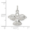 Lex & Lu Sterling Silver Filigree Angel Charm - 3 - Lex & Lu