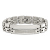 Lex & Lu Chisel Stainless Steel Brushed & Polished Bracelet 50'' - 4 - Lex & Lu