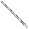 Lex & Lu Chisel Stainless Steel Polished Link Bracelet 8.5'' LAL37572 - 3 - Lex & Lu