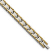 Lex & Lu Chisel Stainless Steel Yellow Plated Polished Bracelet 8.5'' LAL37628 - Lex & Lu